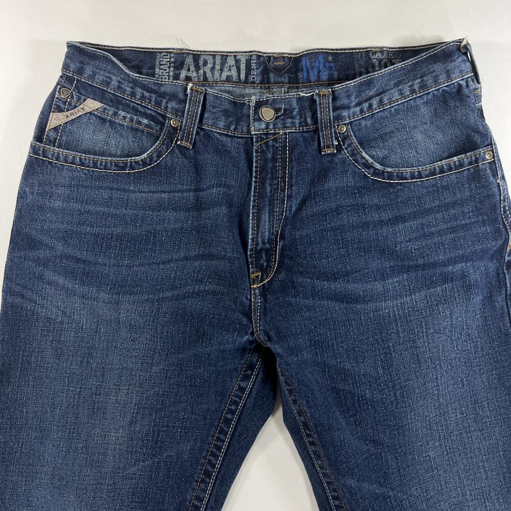 Ariat Jeans Mens 36X30 Blue M2 Relaxed Boot Cut Workwear Western Rodeo - Picture 2 of 10